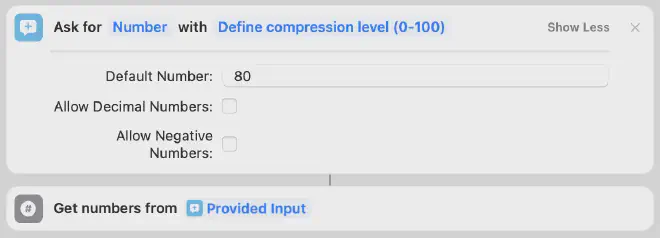 Ask for user input